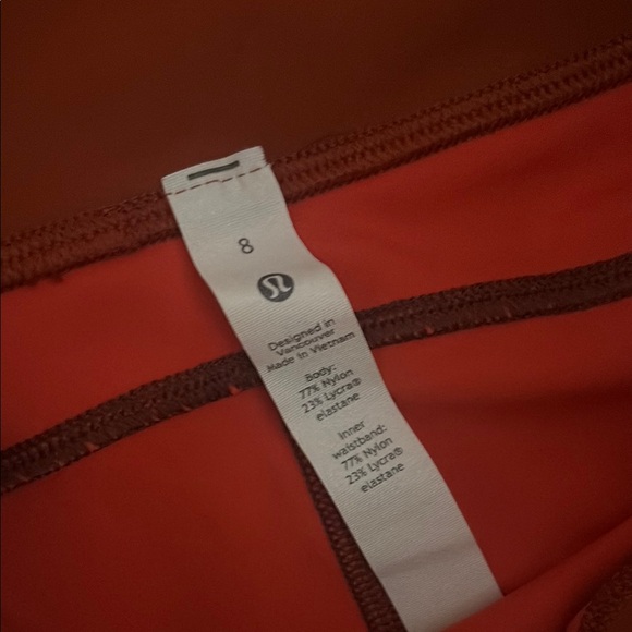 Lululemon Invigorate Red High-Rise Tight 28" - 8 - Picture 5 of 13